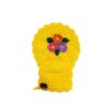 Handwoven Bath Mitt Loofah with Flower Design (x5)