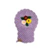 Handwoven Bath Mitt Loofah with Flower Design (x5)