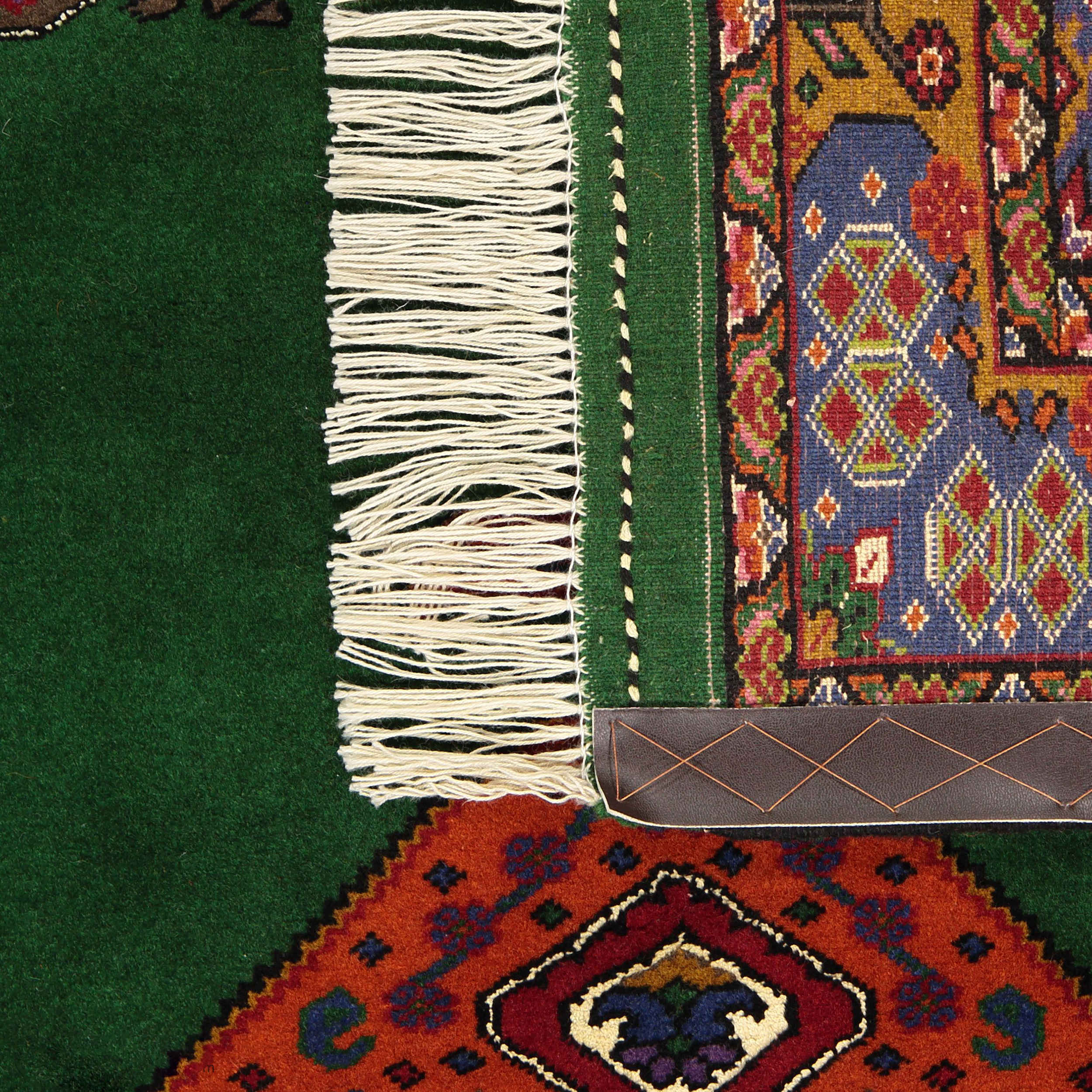 Persian Carpet with Wool Hand-Knotted Original in Golestan Medallion