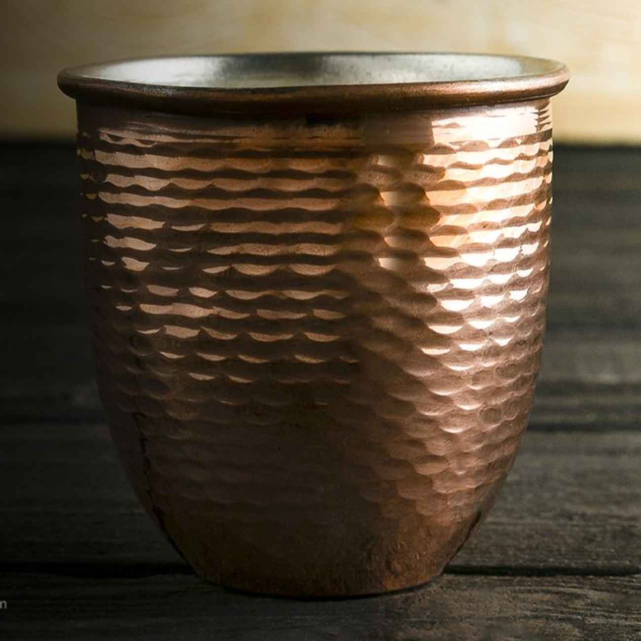 Persian Copper Cup – Handcrafted with Handle for Cold Drinks – Hammered
