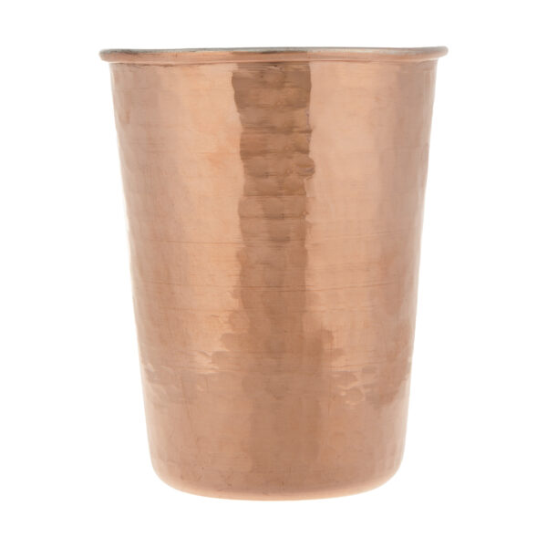 Persian Copper Cup - Handcrafted with Handle for Cold Drinks - Hammered Atefeh