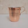 Persian Copper Cup - Handcrafted with Handle for Cold Drinks - Hammered Traditional