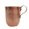Persian Copper Cup - Handcrafted with Handle for Cold Drinks - Hammered Traditional