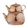 Persian Copper Double Teapot Durable and Hammered Behdad
