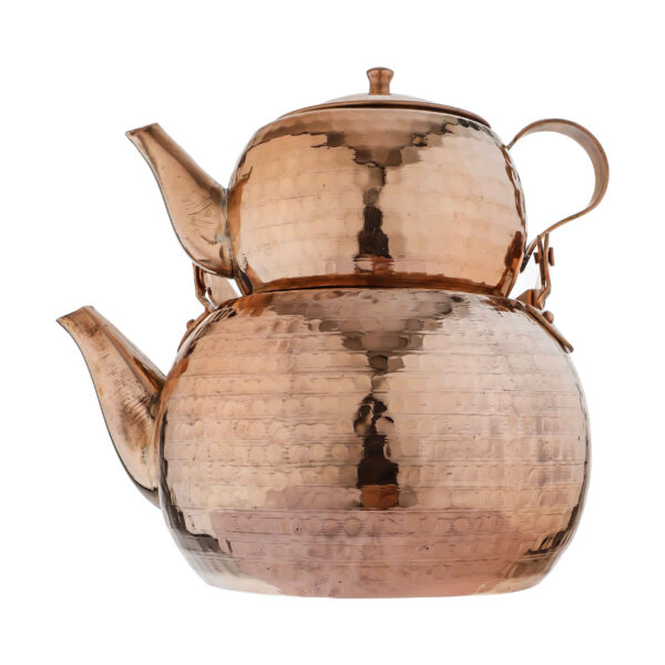 Persian Copper Double Teapot Durable and Hammered Behdad
