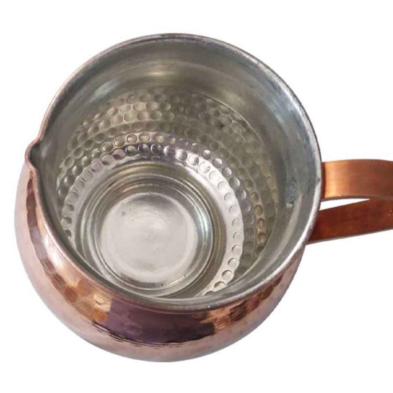 Persian Copper Pitcher Hammered Handmade