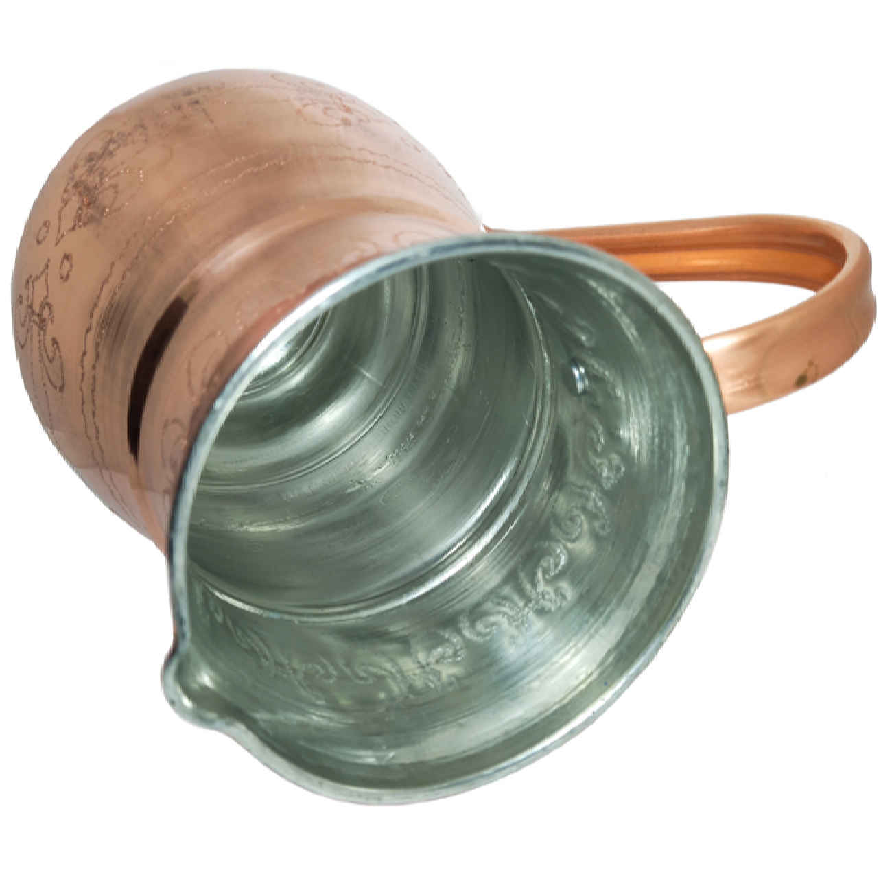 Persian Copper Pitcher Hammered Nozar