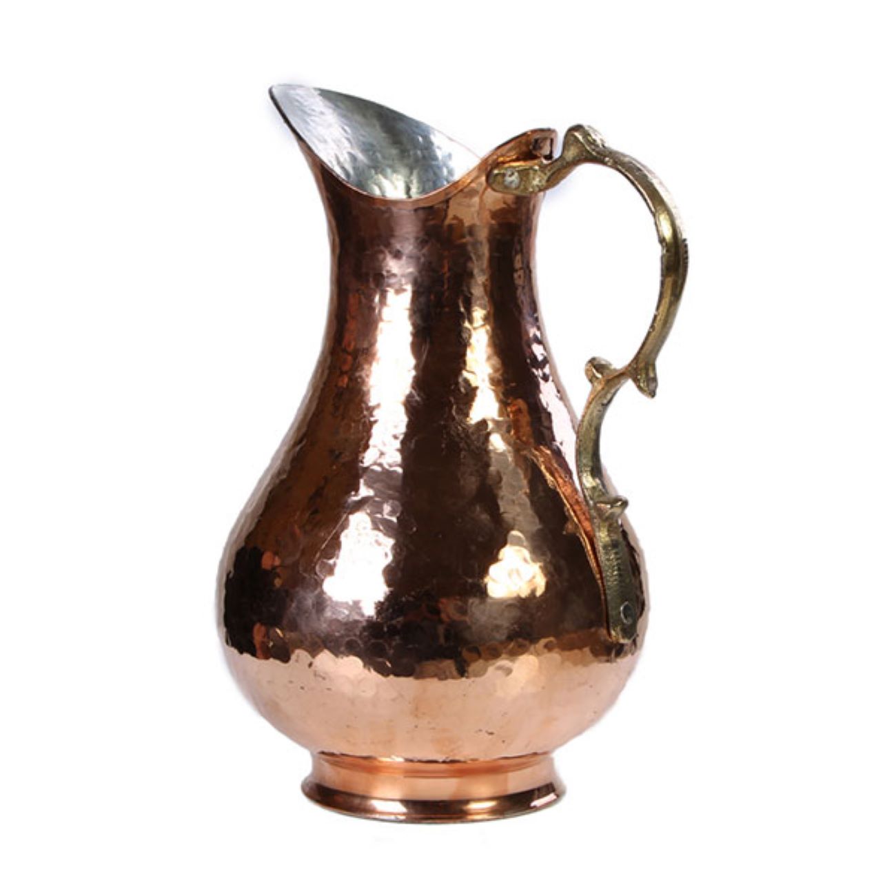 Persian Copper Pitcher Hammered Yekta