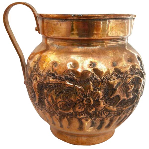 Persian Copper Pitcher Hand Engraved