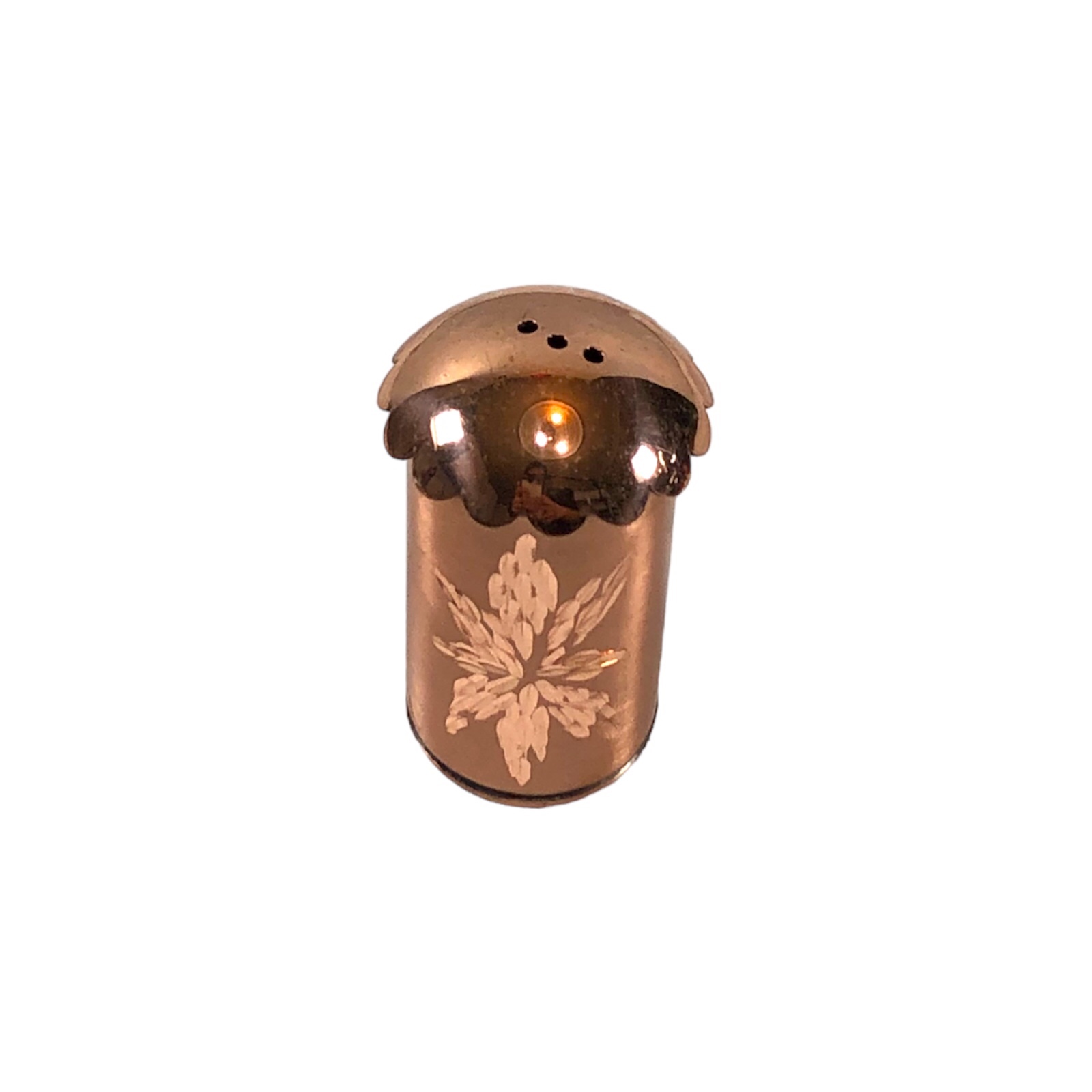 Persian Copper Salt & Pepper Shakers Hammered Radin Set of 2