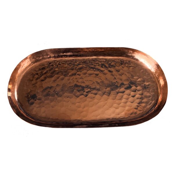 Persian Copper Serving Tray Traditionall Hammered Mojdeh