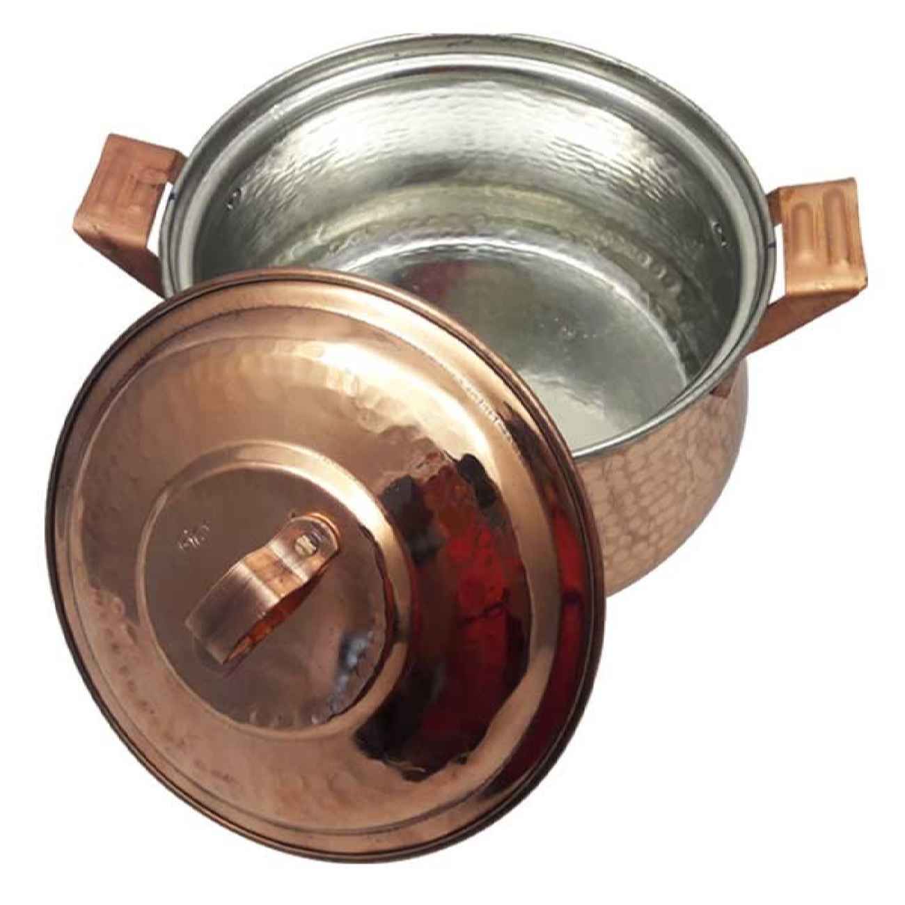Persian Copper Stock Pot – Traditional Hammered Cooking Model Hamoon