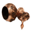 Handcrafted Persian Engraved Copper Sugar Bowl Floral Design
