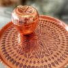 Handcrafted Persian Copper Sugar Bowl with Lid - Hammered Apple Design