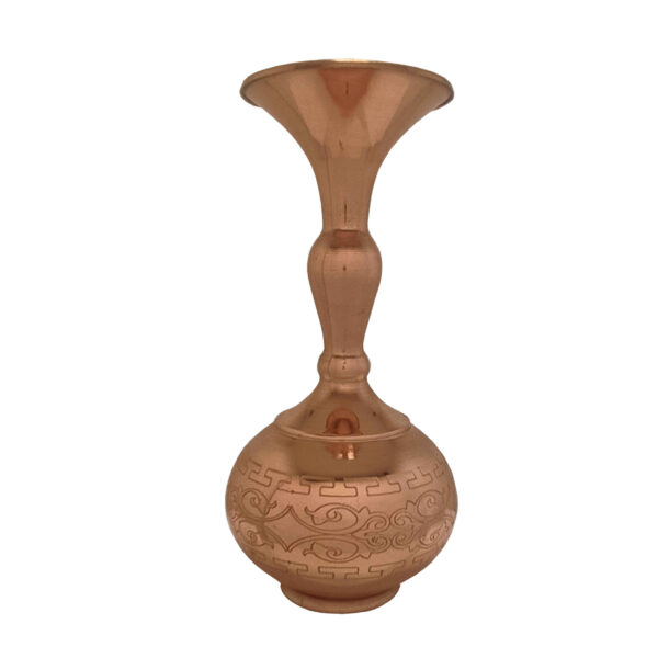 Decorative Persian Hammered Copper Vase Handcrafted