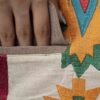 Persian Embroidered Manto for Women with Geometric Design