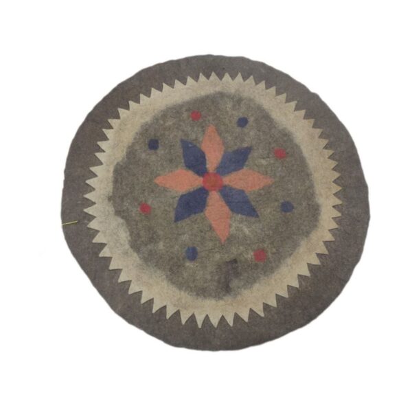 Persian Wool Felt Rug 100% Natural and Handmade Round