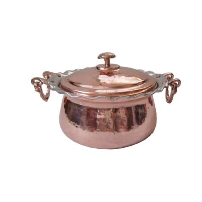 Persian Copper Stock Pot – Traditional Hammered Cooking Style Y576