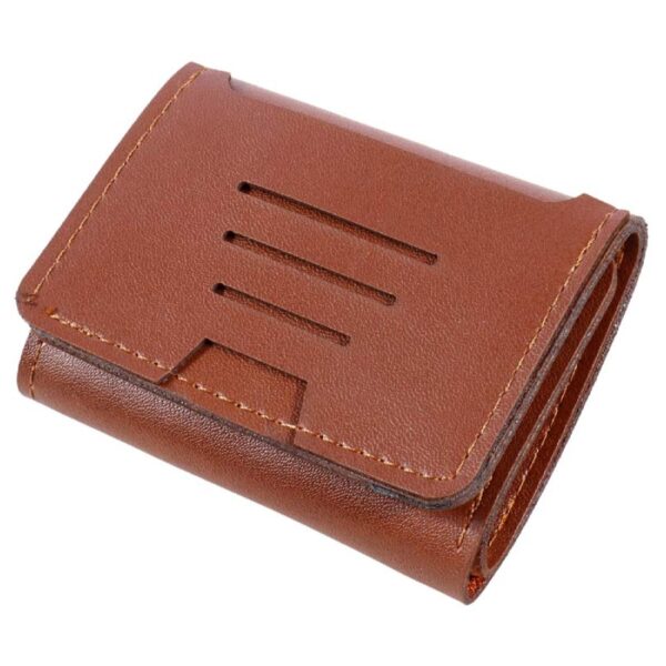 Persian Leather Trifold Wallet Handcrafted Model Folding