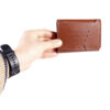Persian Leather Trifold Wallet Handcrafted Model Folding