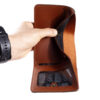 Persian Leather Trifold Wallet Handcrafted Model Folding