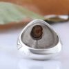 Persian Neyshabur Turquoise Silver Ring Handcrafted for Men