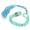 Persian Neyshabur Turquoise Rosary: Handcrafted Tasbih 33 Beads