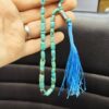 Persian Neyshabur Turquoise Rosary: Handcrafted Tasbih 33 Beads