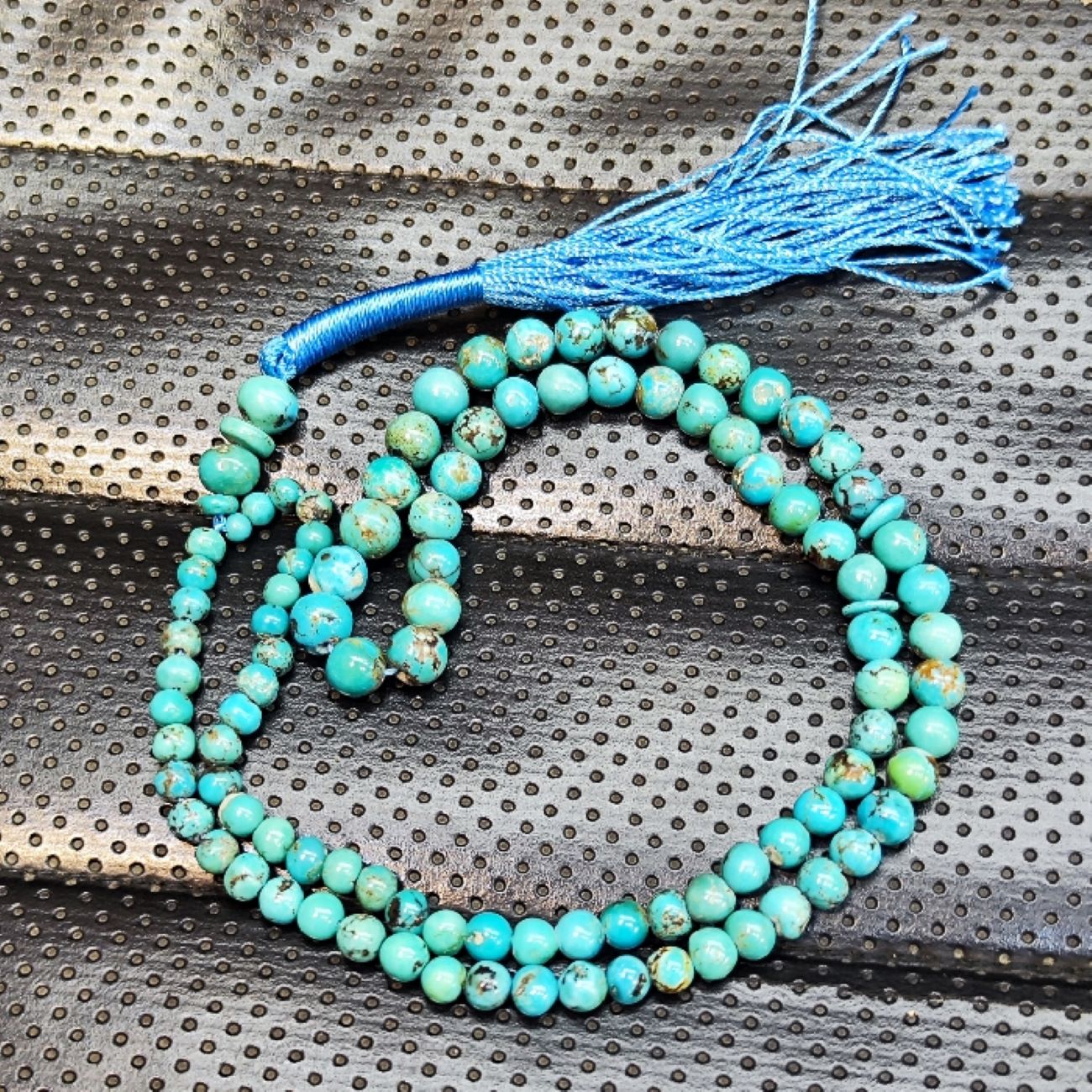 Persian Neyshabur Turquoise Rosary Prayer Beads Tasbih Handcrafted