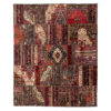 Vintage Persian Hand-Knotted Patchwork Carpet