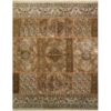Vintage Persian Hand-Knotted Patchwork Carpet Brown