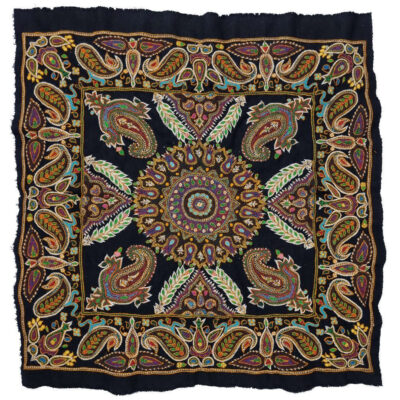 Persian Pateh Tablecloth in Kerman Handcrafted Traditional Paisley