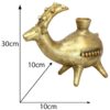 Persian Pottery Candlestick Handmade with Goat Design
