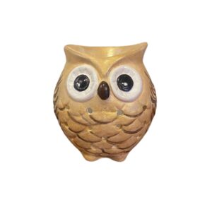Persian Pottery Candlestick Handmade with Owl Design