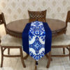 Persian Printed Table Runner with Velvet Eslimi Design