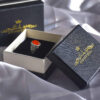 Persian Agate Silver Ring for Men Elegance Red
