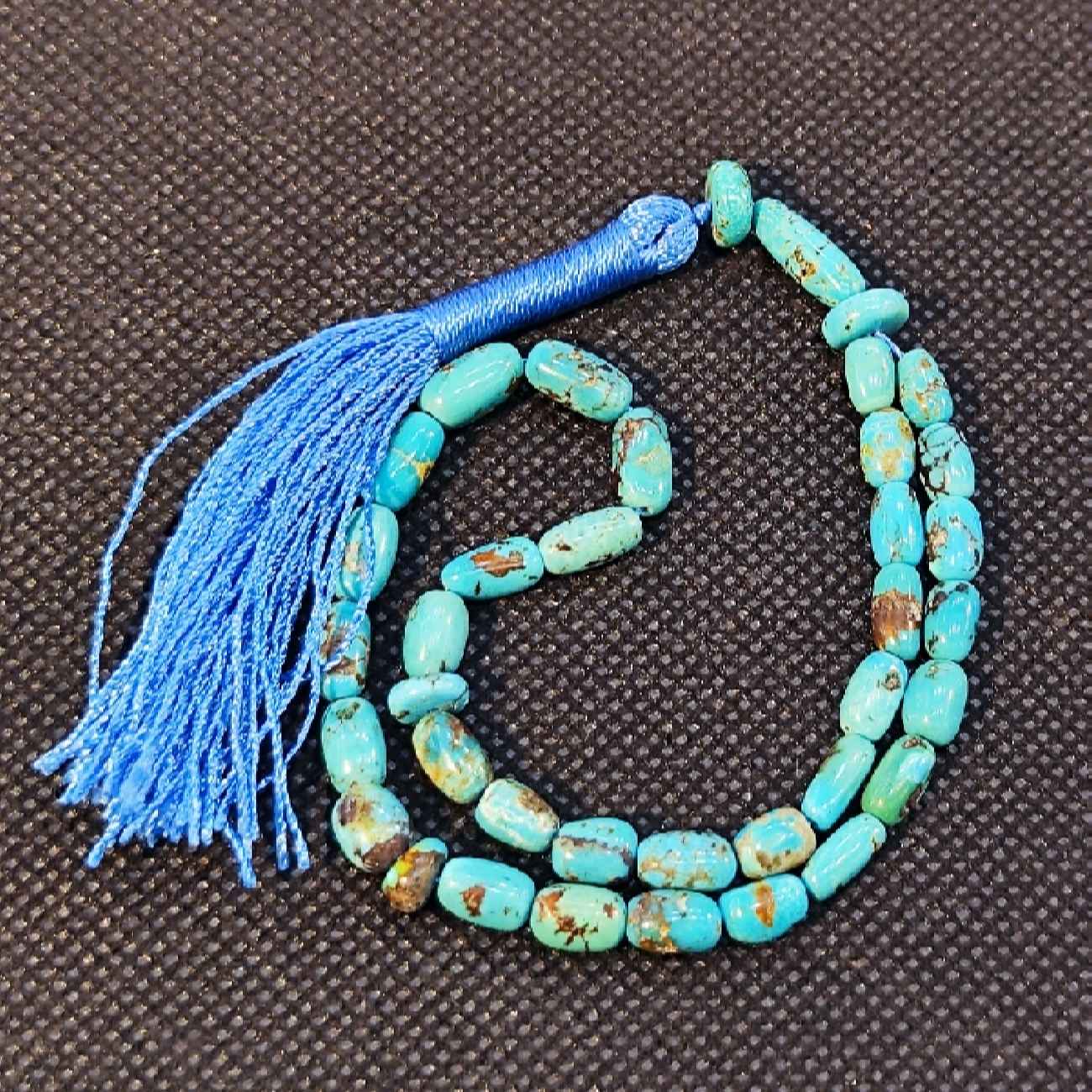 Persian Neyshabur Turquoise Rosary: Crafted with 33 Prayer Beads Tasbih