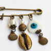 Safety Pin Brooch for Women – Scallop Model for Elegant Style