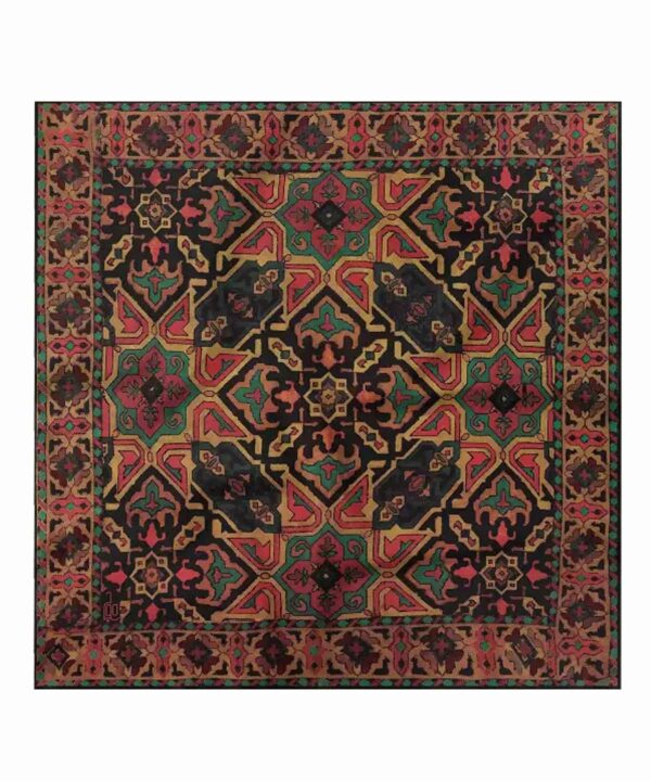 Mini Brown Head Scarf for Women - Persian Model Naghshineh