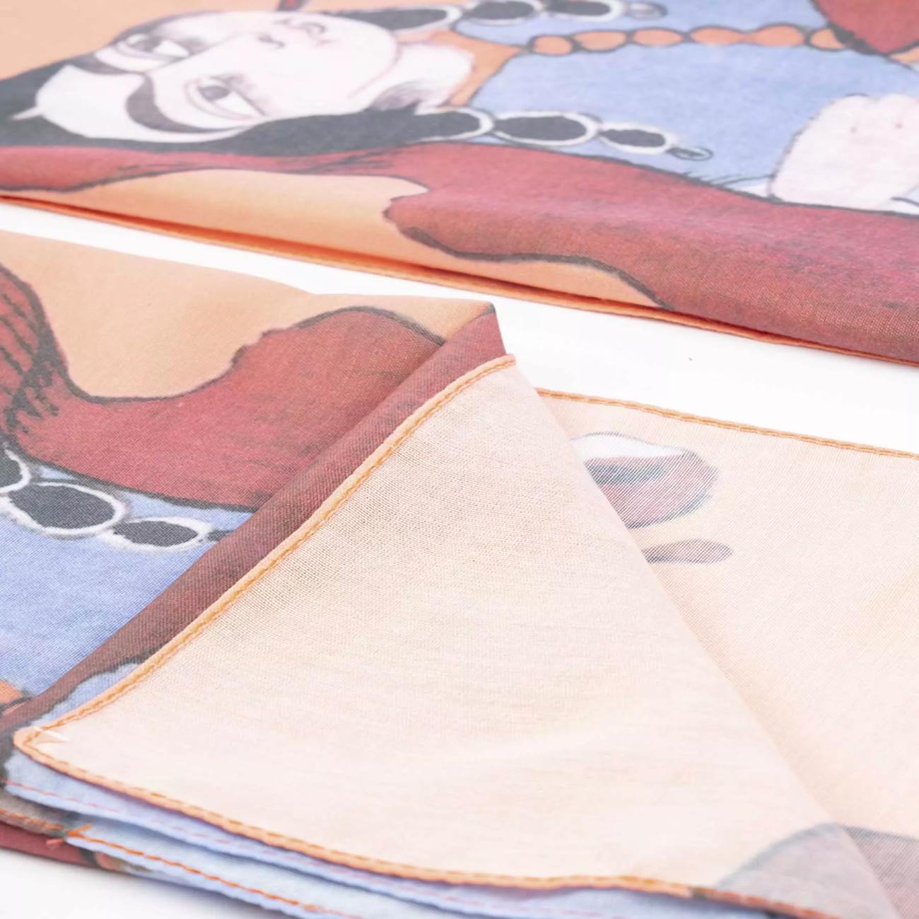 Persian Shawl with Gajar Girl Print Design for Women