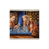 Hand-Knotted Persian Pictorial Rug from Tabriz Depicting Mother & Daughter Playing Chess