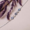 Silver Bracelet for Women - Evil Eye Design