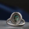 Persian Silver Jewelry Set with Natural Turquoise Gemstone