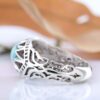 Persian Neyshabur Turquoise Silver Ring Handcrafted for Men AM_4605