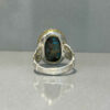 Persian Neyshabur Turquoise Silver Ring Handcrafted