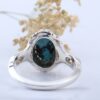 Persian Neyshabur Turquoise Silver Ring Handcrafted