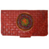 Persian Woven Leather Wallet for Women with Pateh Design