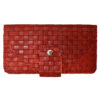 Persian Woven Leather Wallet for Women with Pateh Design