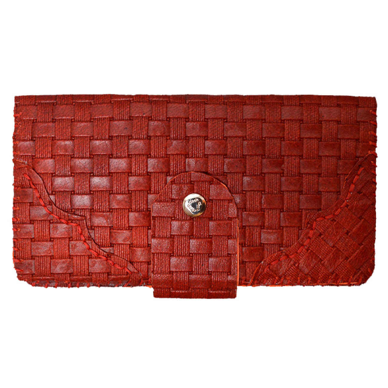 Persian Woven Leather Wallet for Women with Pateh Design