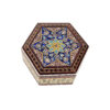 Persian Wooden Jewelry Box - Khatam Enameled